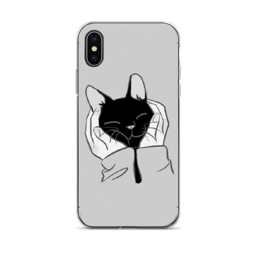 Capa 7 plus Cute cat Diy Printing Drawing phone case For iphone 6 6s 7 7plus 8 8plus X xs xr XS Max cses-104